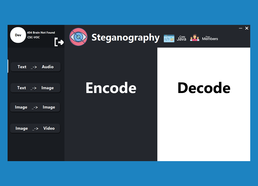 An java application screenshot